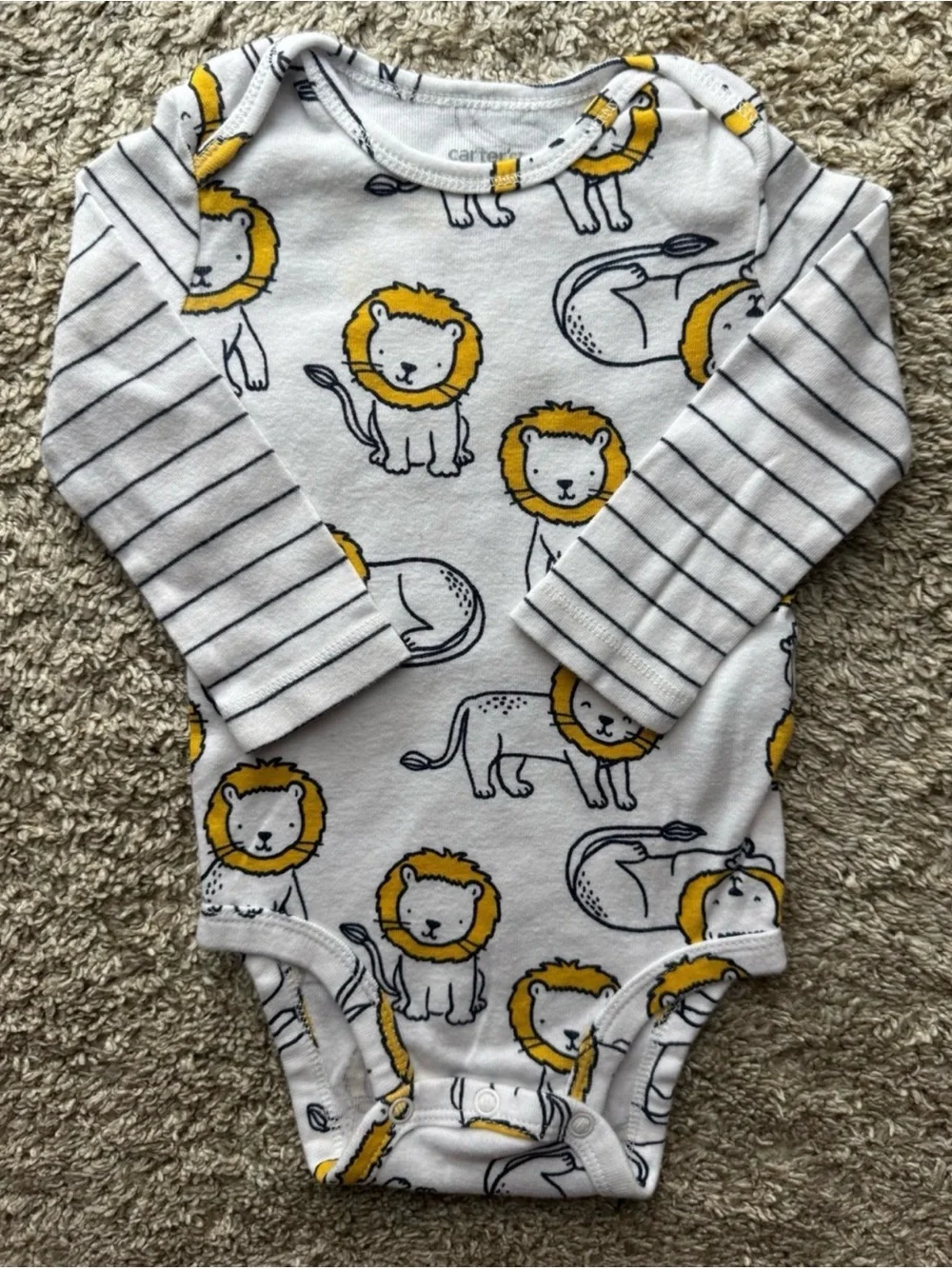 Carter’s 3 Piece Lion Outfit Set 6M Bodysuits & Pants Baby Boy